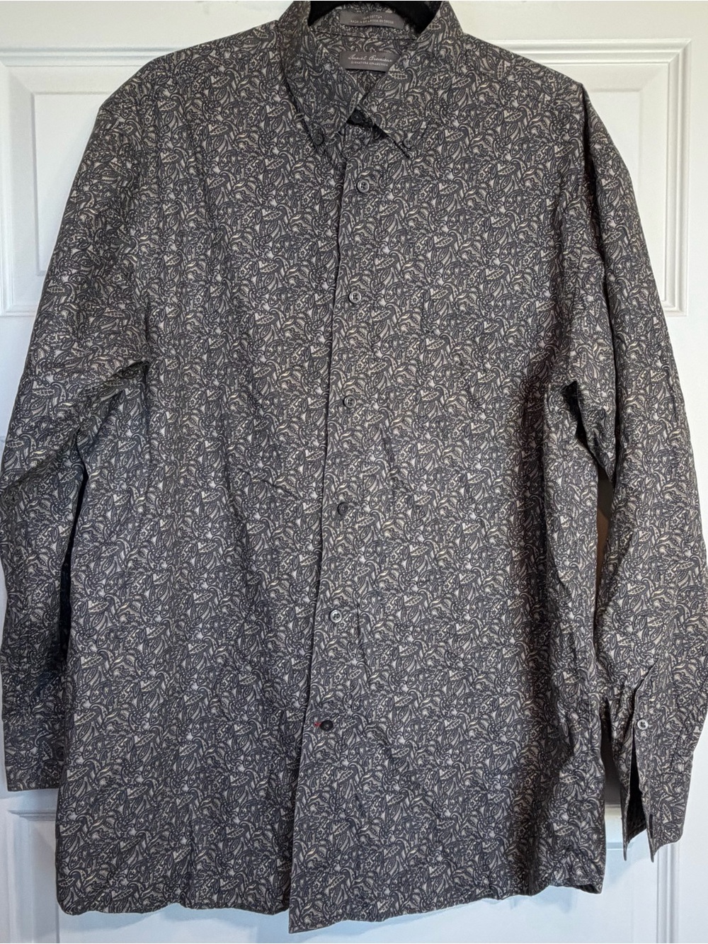Daniel Cremieux Signature Collection Men’s Large Paisley Shirt 100% Cotton